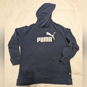 Women's Navy Blue Puma hoodie - XL